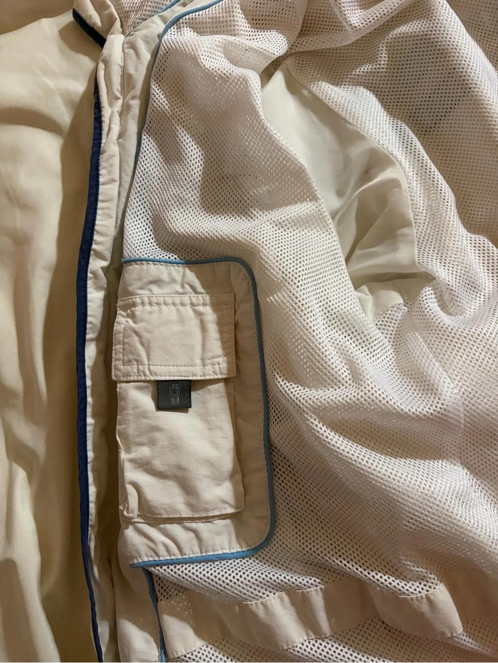 Izod White Windbreaker